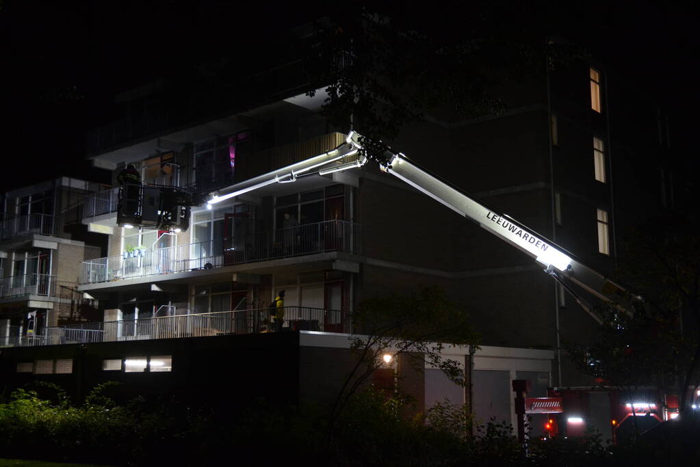 Flat ontruimd door felle brand