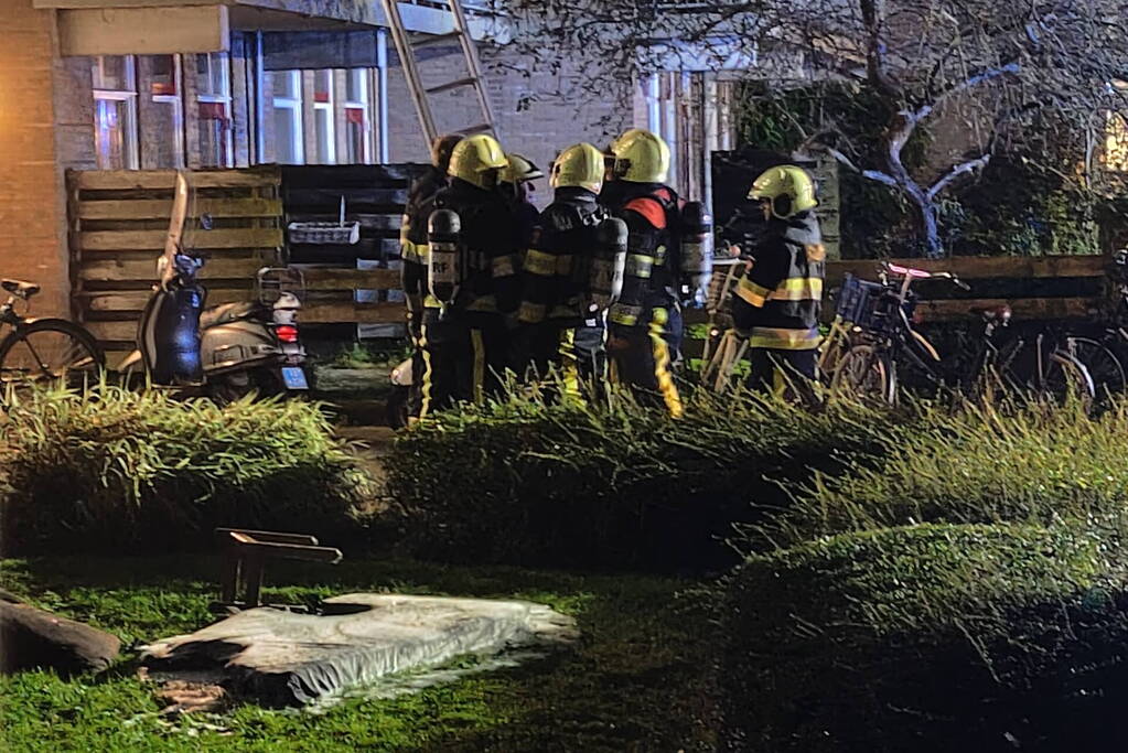 Flat ontruimd door felle brand