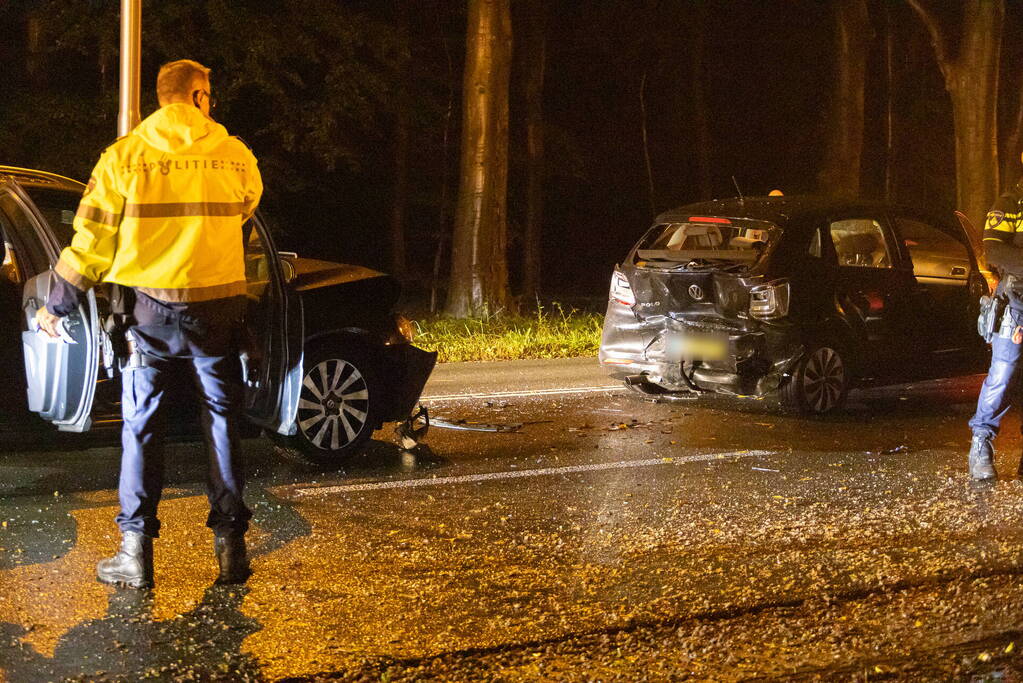 Vier voertuigen betrokken bij kettingbotsing