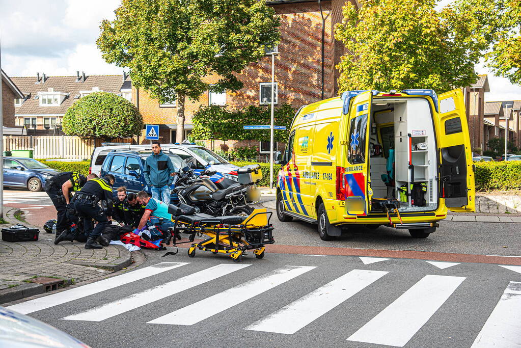 Motorrijder gewond bij eenzijdig ongeval