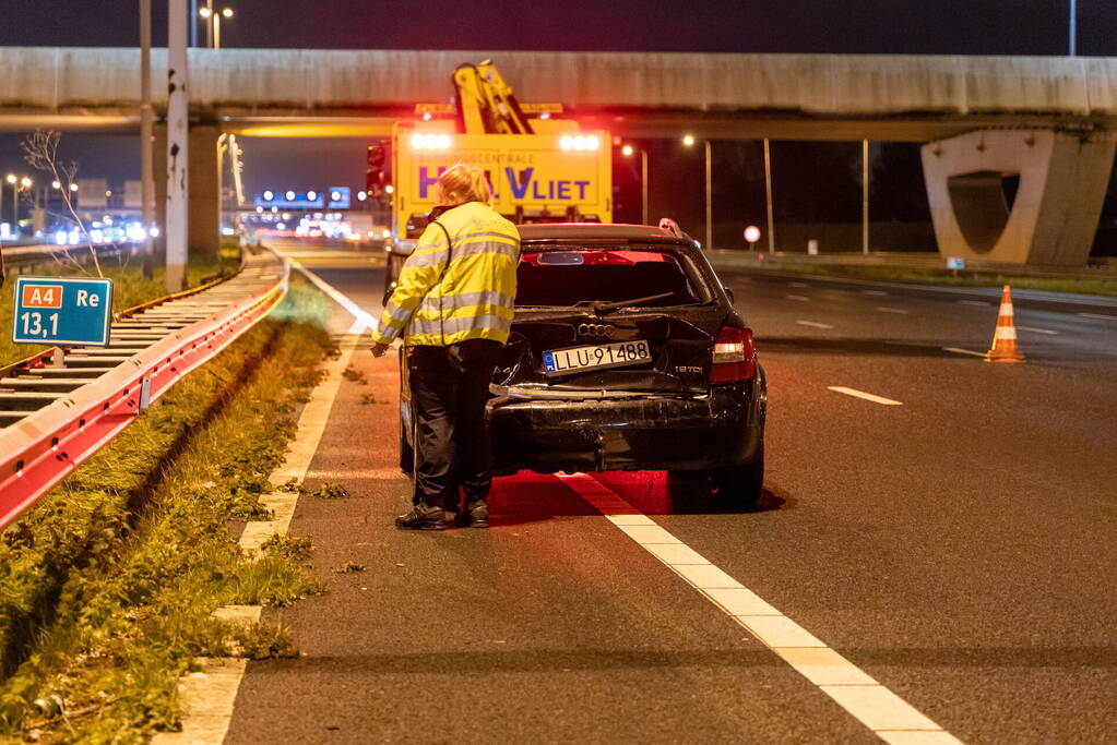 Flinke schade door gladheid op snelweg