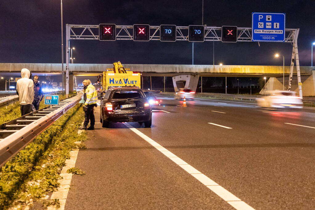 Flinke schade door gladheid op snelweg