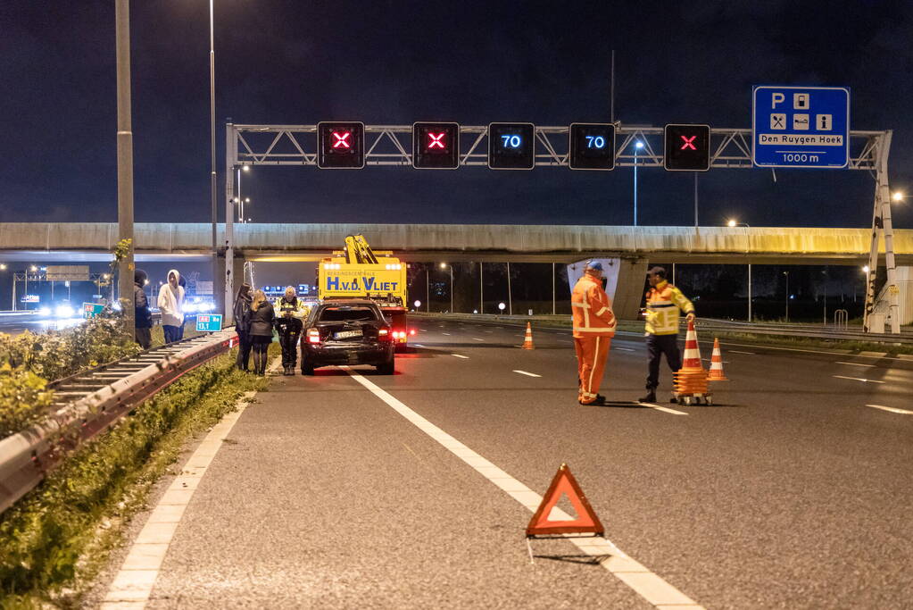 Flinke schade door gladheid op snelweg