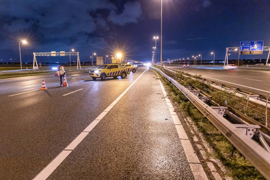 Flinke schade door gladheid op snelweg