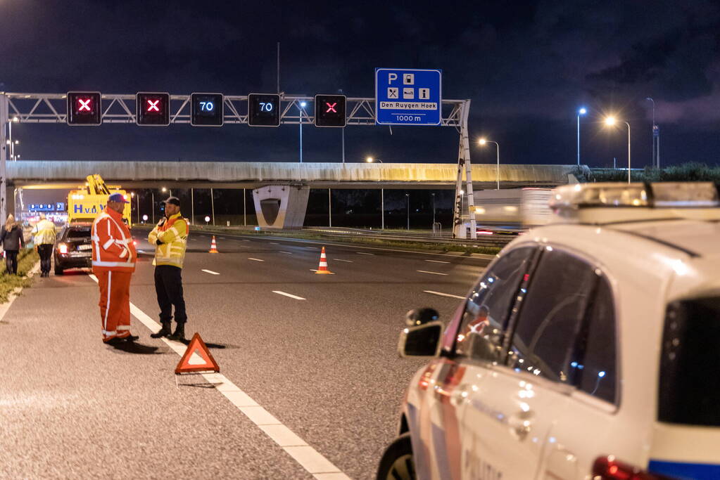 Flinke schade door gladheid op snelweg