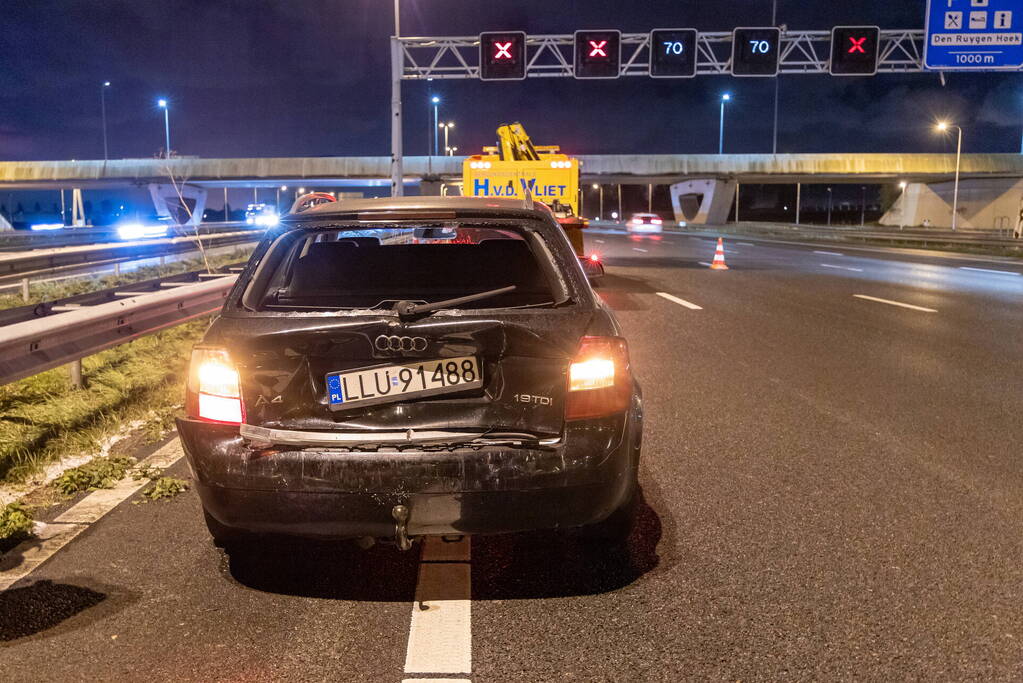 Flinke schade door gladheid op snelweg