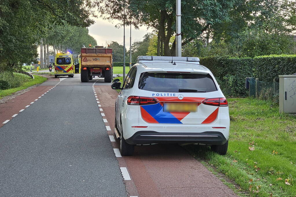 Dodelijk ongeval tussen fietser en graafmachine