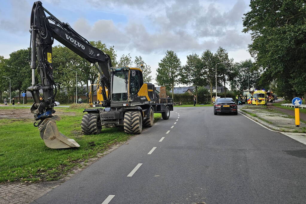 Dodelijk ongeval tussen fietser en graafmachine