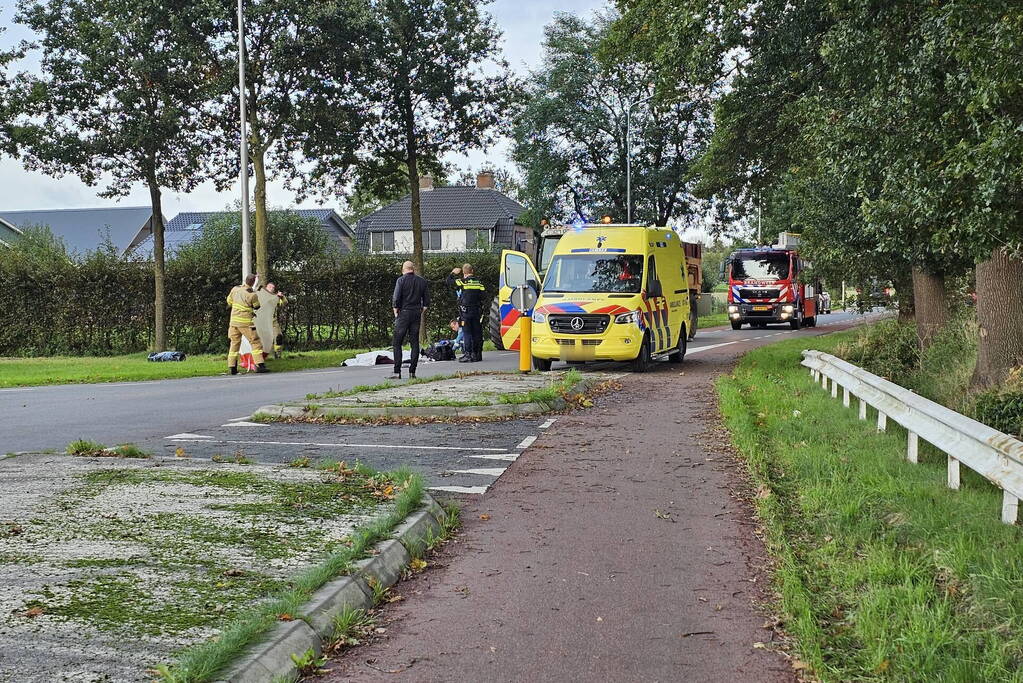 Dodelijk ongeval tussen fietser en graafmachine