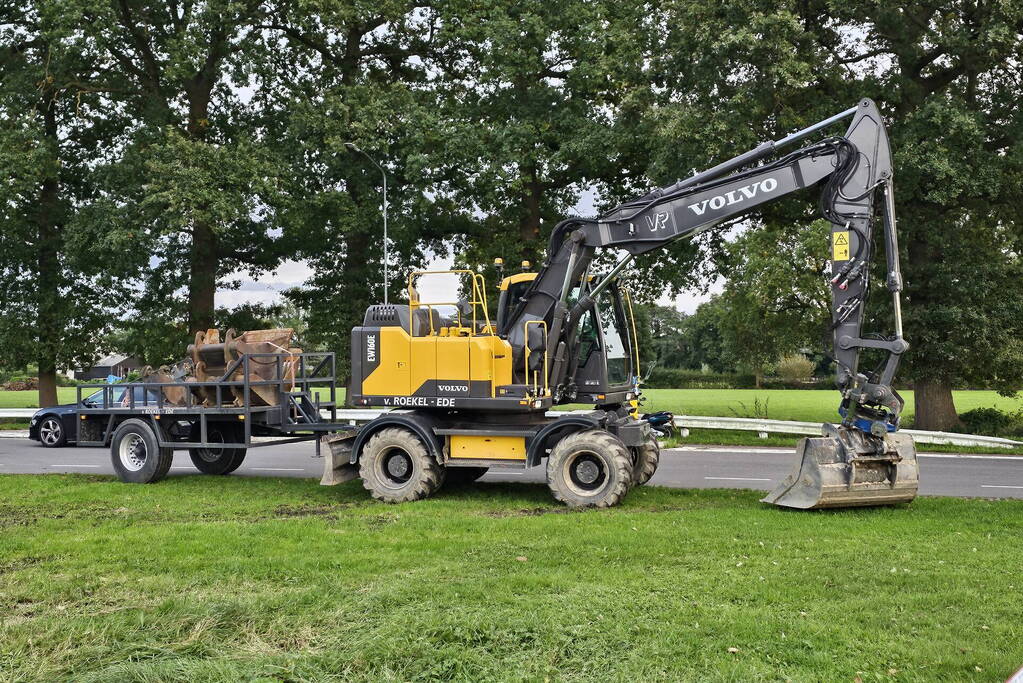 Dodelijk ongeval tussen fietser en graafmachine