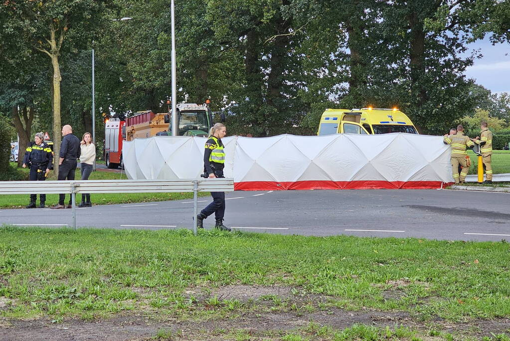 Dodelijk ongeval tussen fietser en graafmachine