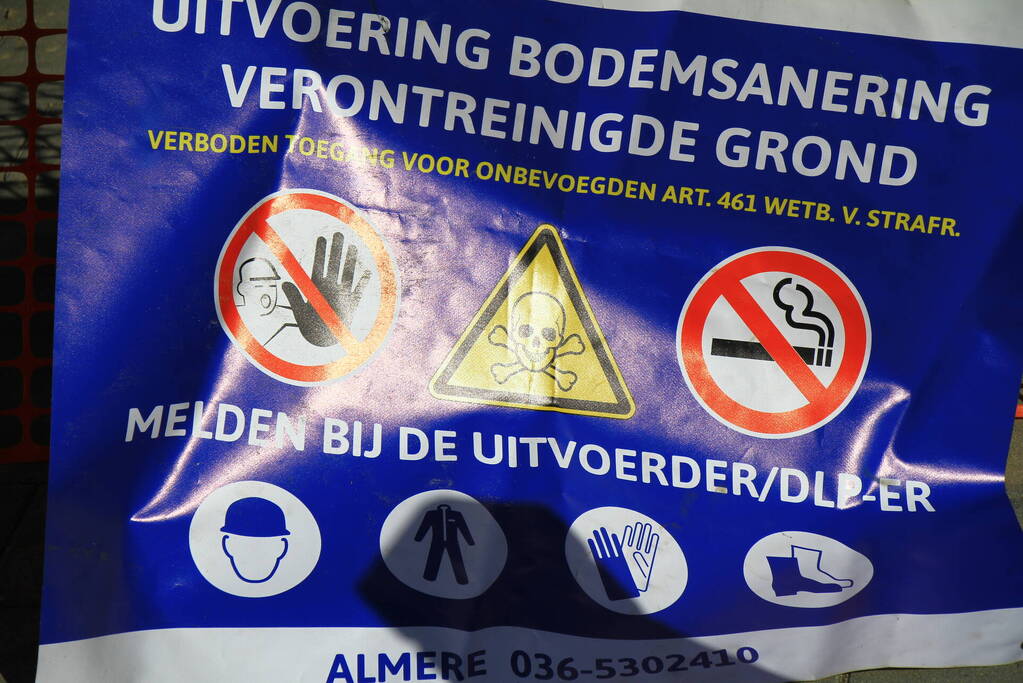 Gaslek ontstaan door werkzaamheden