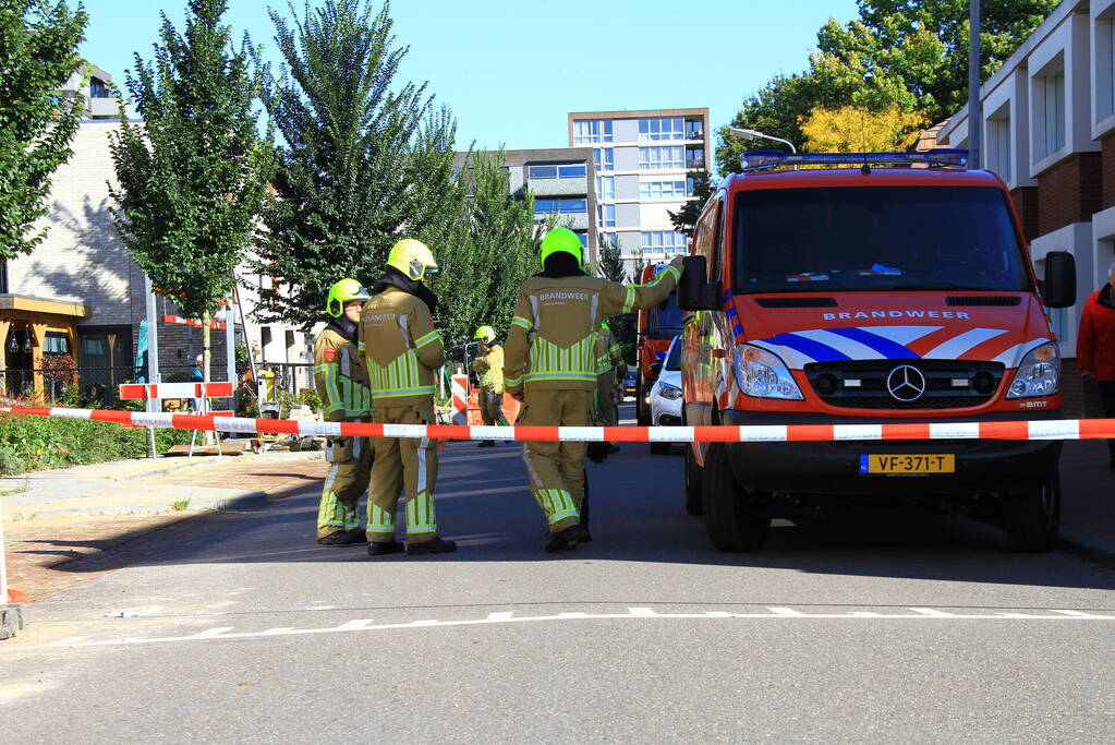 Gaslek ontstaan door werkzaamheden