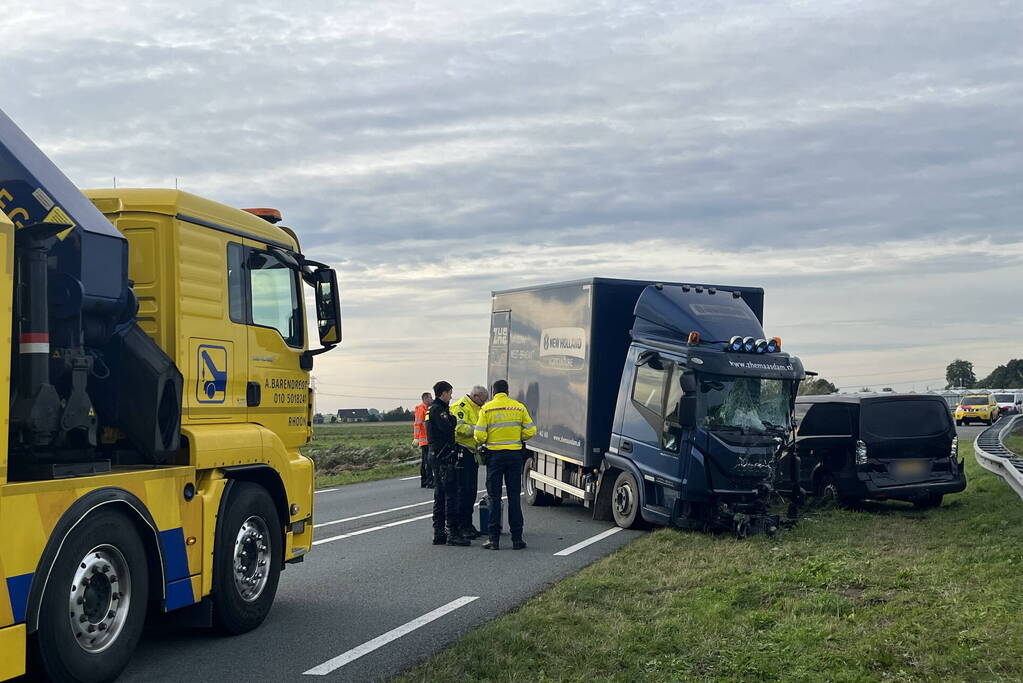 Persoon zwaargewond bij ernstig ongeval