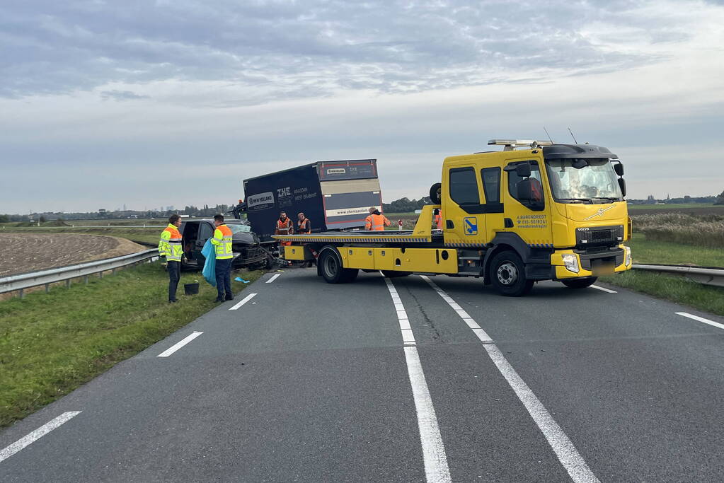 Persoon zwaargewond bij ernstig ongeval