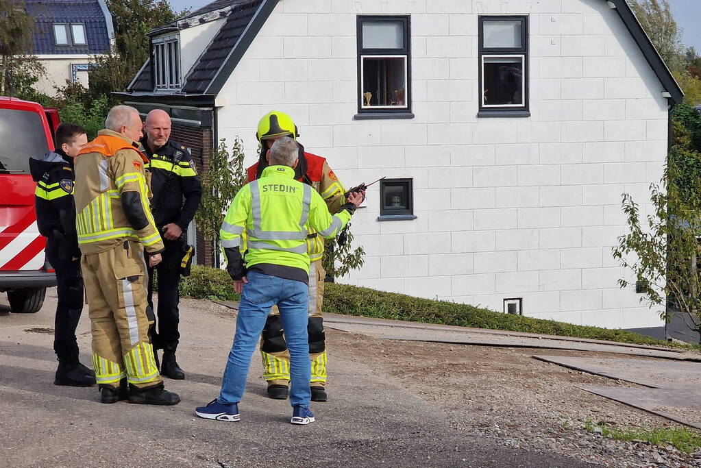 Brandweer ingezet voor gaslekkage