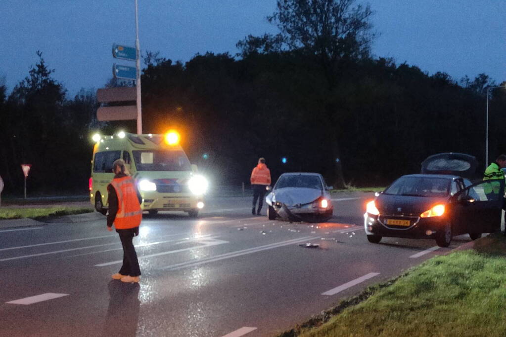 Persoon en hond gewond bij botsing op kruising