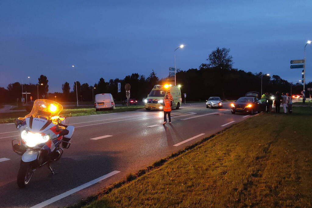 Persoon en hond gewond bij botsing op kruising