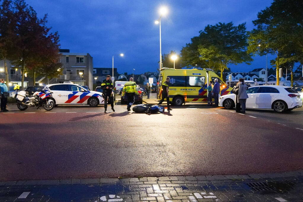 Ongeval tussen scooter en personenauto