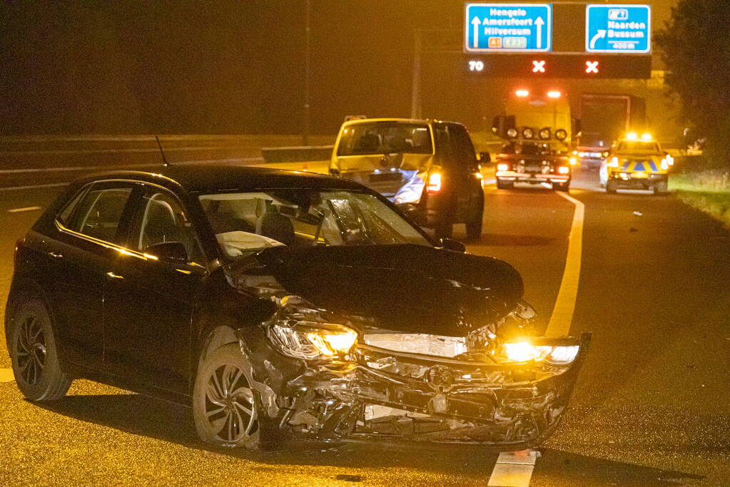 Dronken bestuurster veroorzaakt ongeval op snelweg