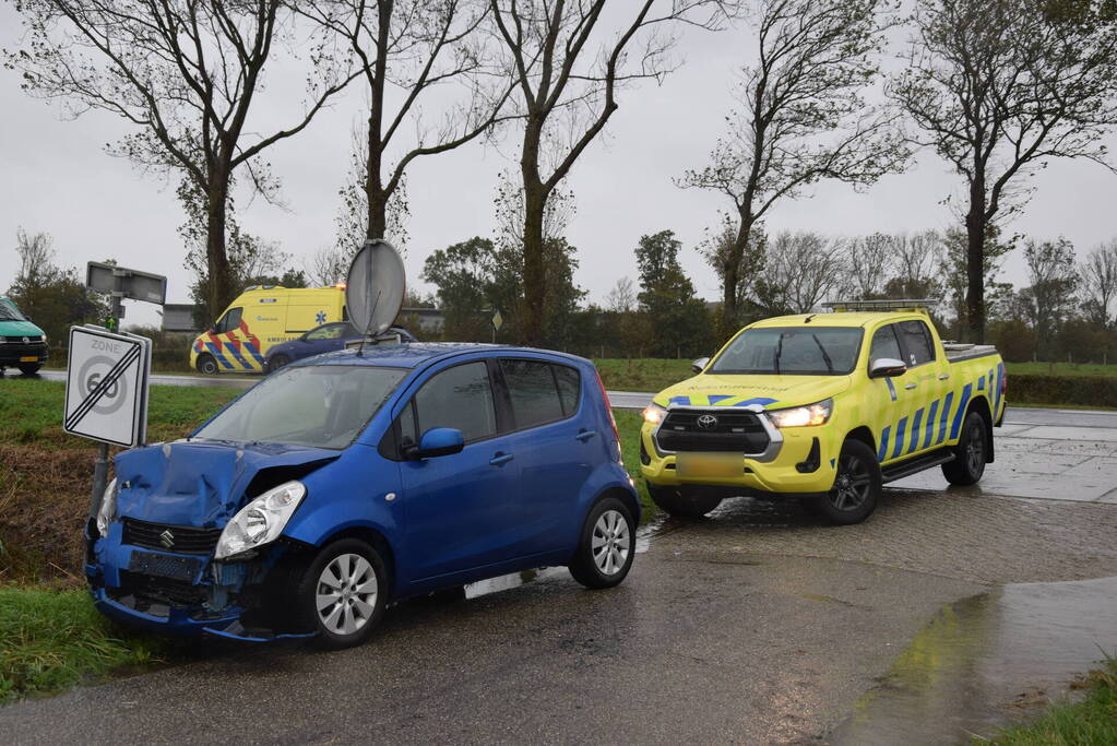 Gewonde bij botsing in file