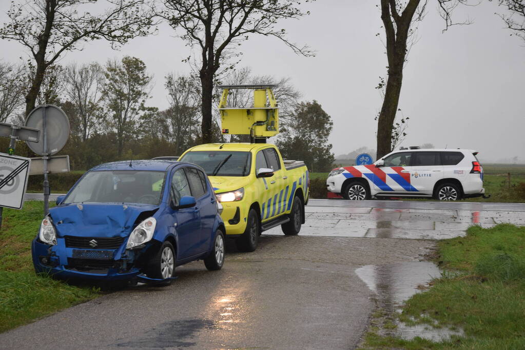 Gewonde bij botsing in file