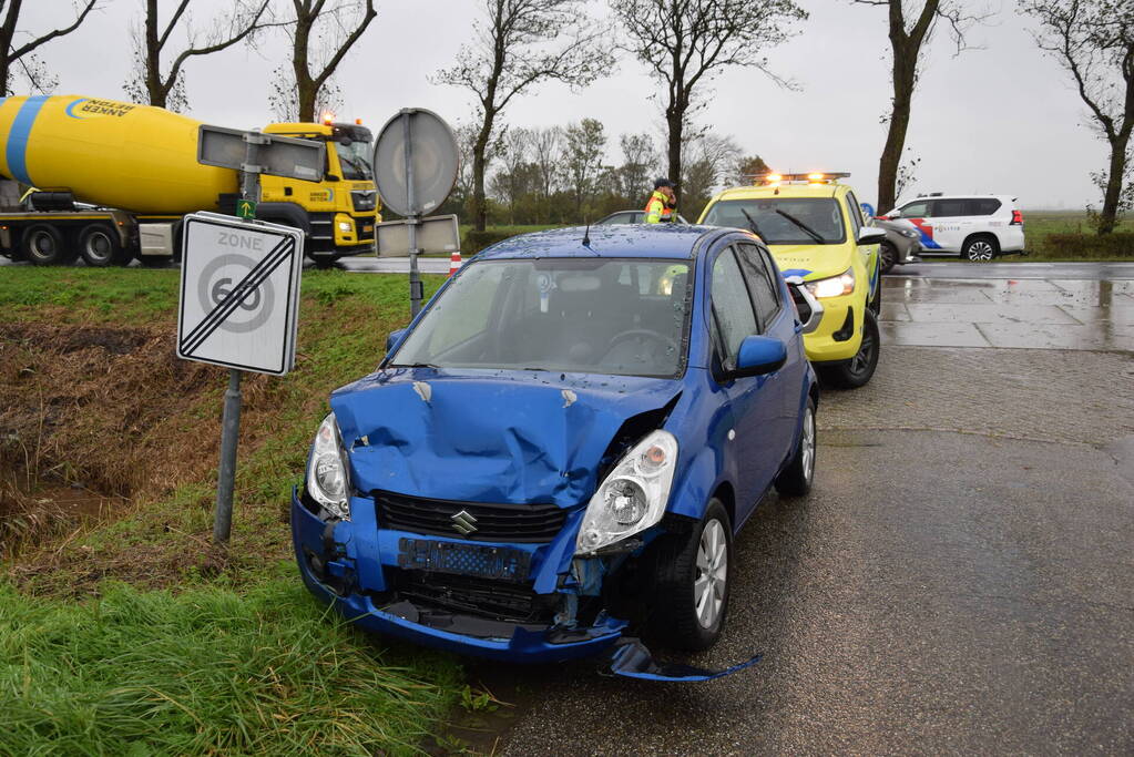 Gewonde bij botsing in file