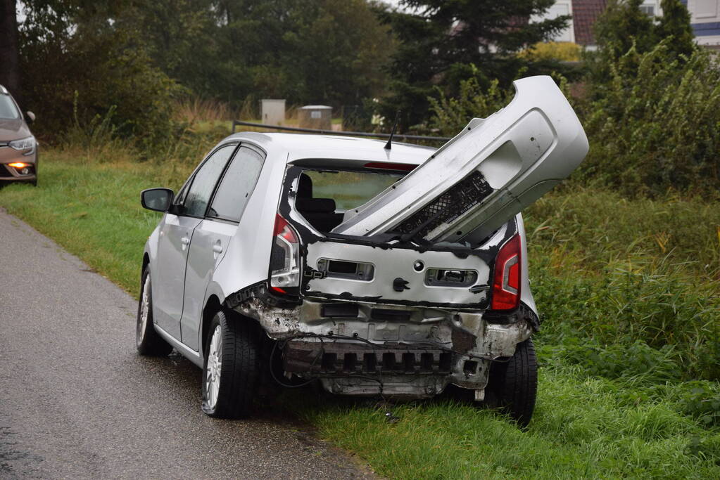 Gewonde bij botsing in file