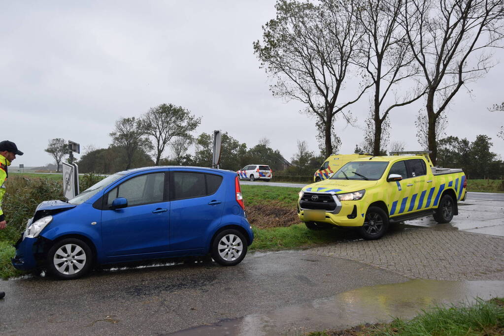 Gewonde bij botsing in file