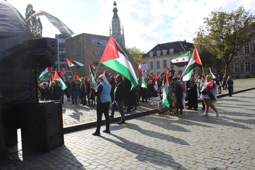 Pro Palestina demonstratie trekt veel mensen