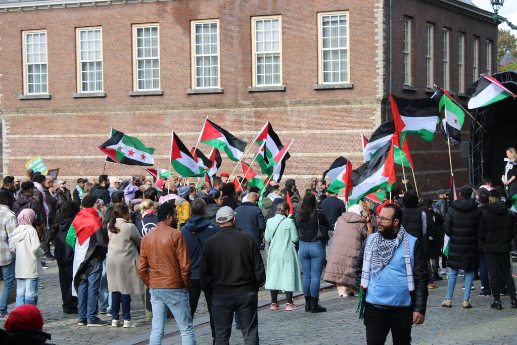 Pro Palestina demonstratie trekt veel mensen