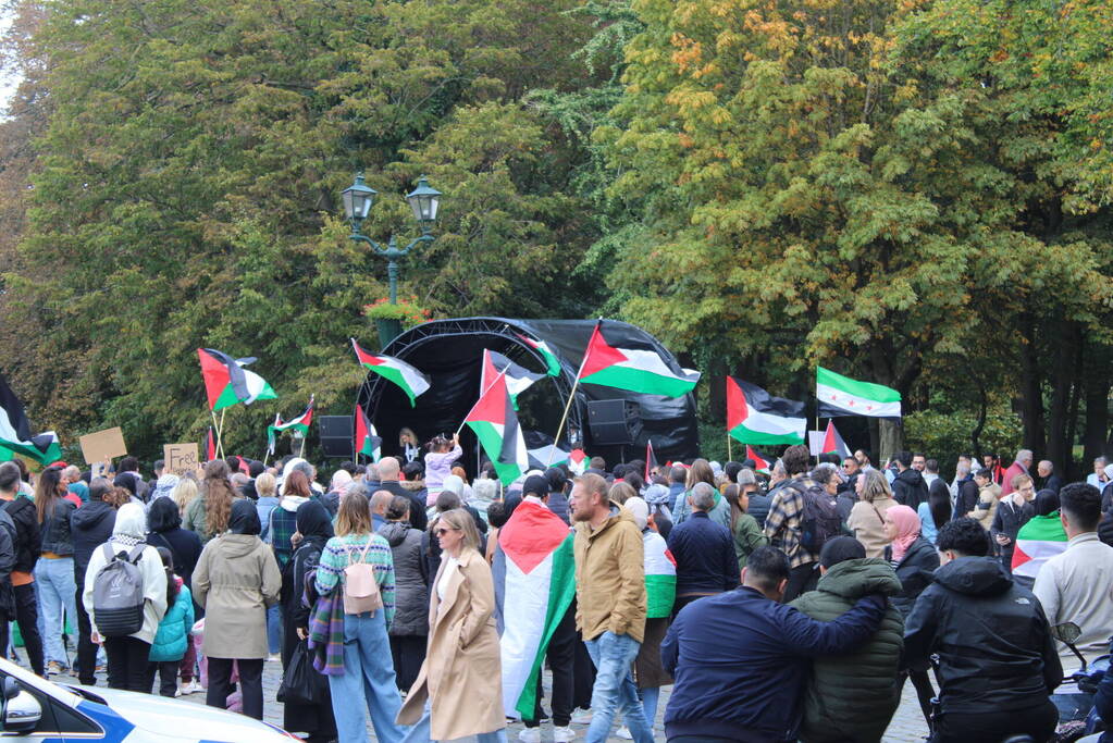 Pro Palestina demonstratie trekt veel mensen