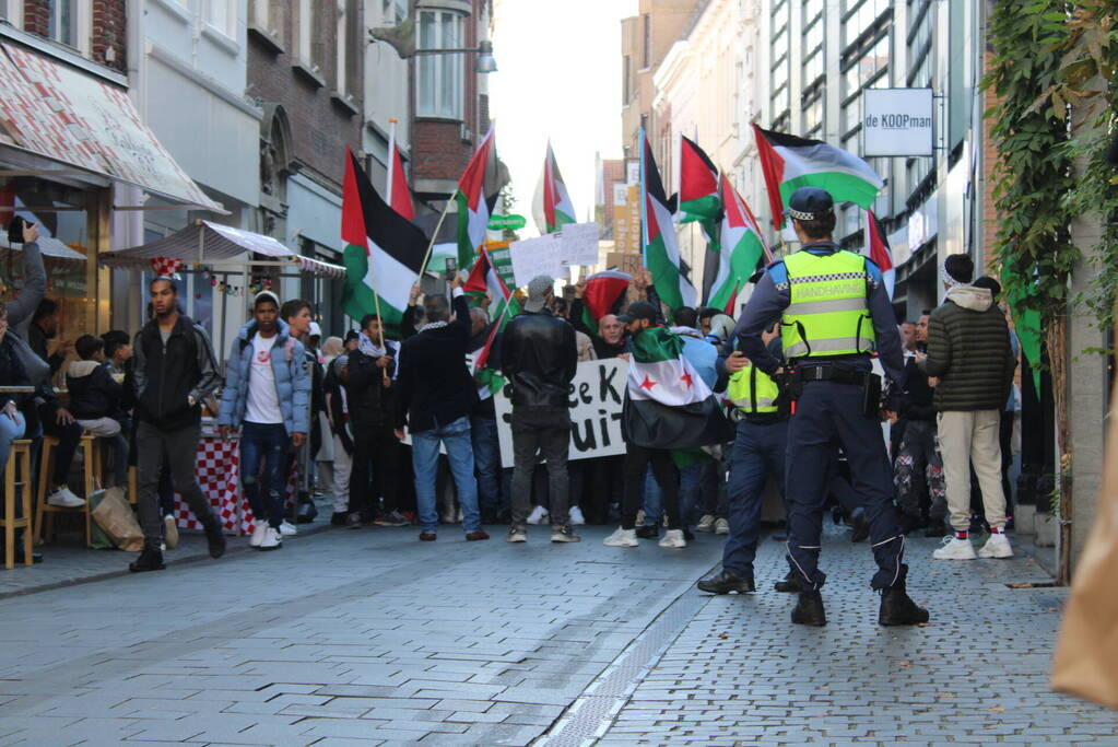 Pro Palestina demonstratie trekt veel mensen