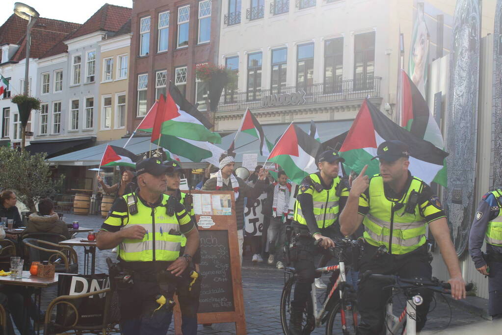 Pro Palestina demonstratie trekt veel mensen