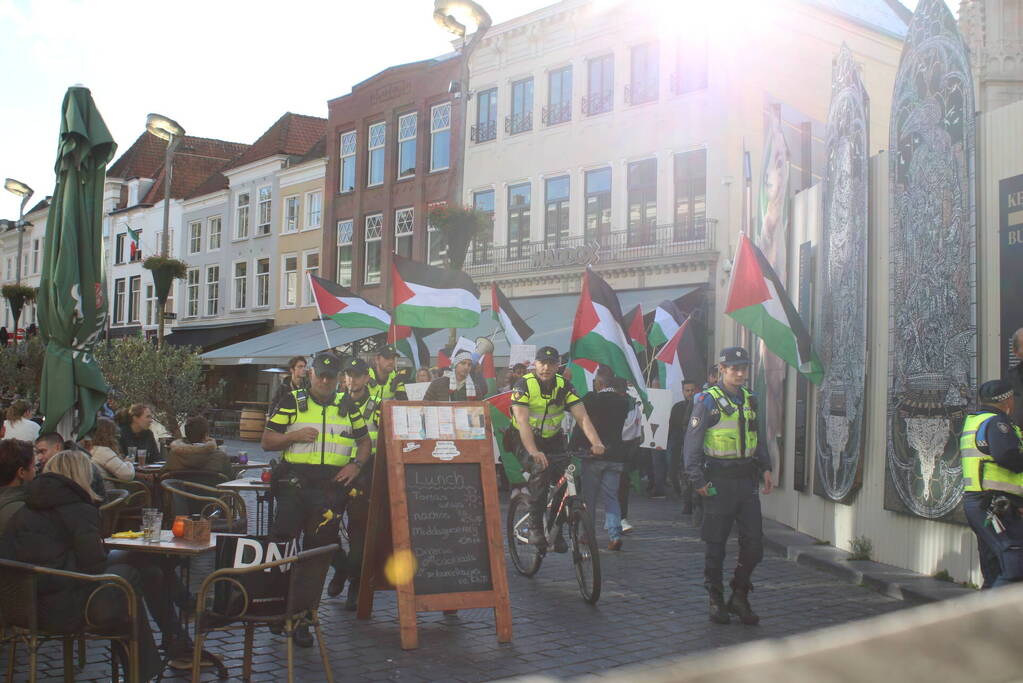 Pro Palestina demonstratie trekt veel mensen