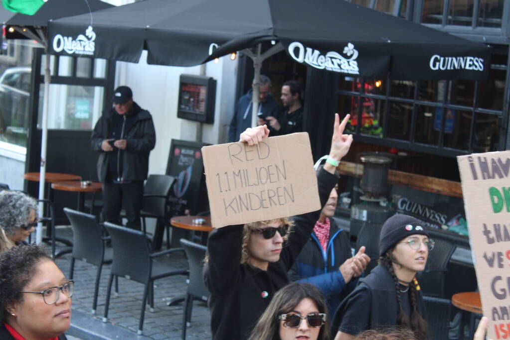 Pro Palestina demonstratie trekt veel mensen