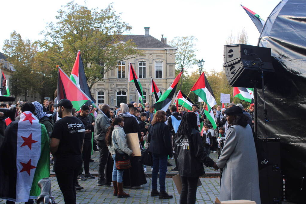 Pro Palestina demonstratie trekt veel mensen