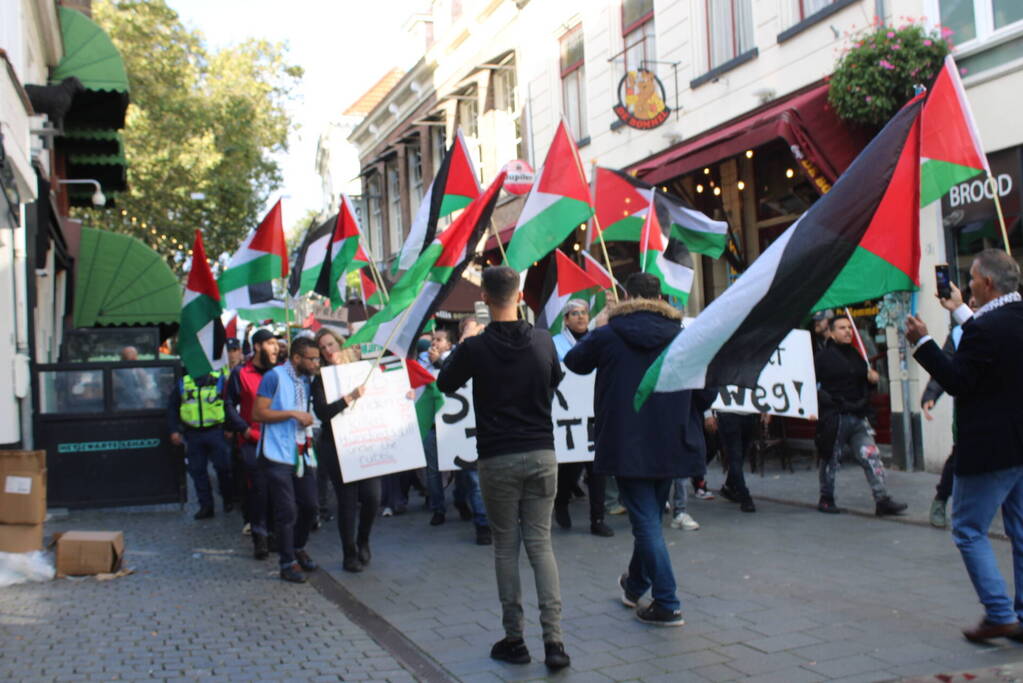 Pro Palestina demonstratie trekt veel mensen