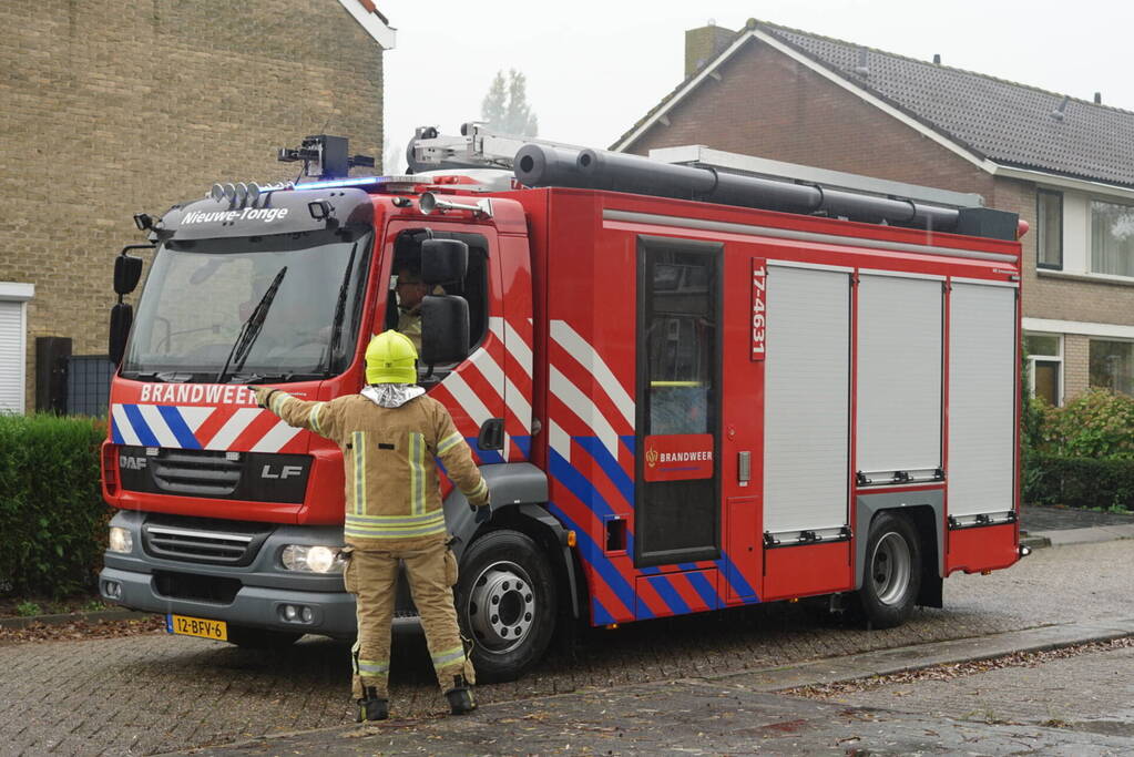 Veel rookontwikkeling bij brand in schuur