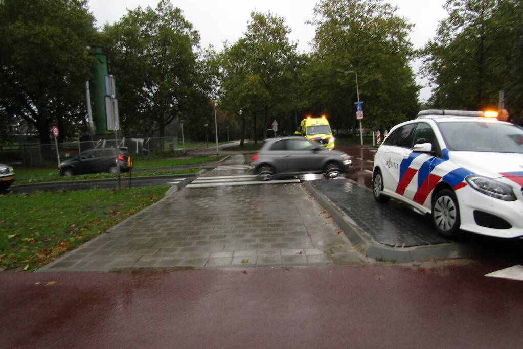 Fietser in botsing met automobilist