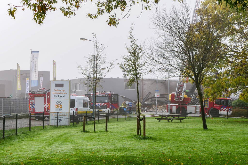 Nablussen en controle Brand Woerden