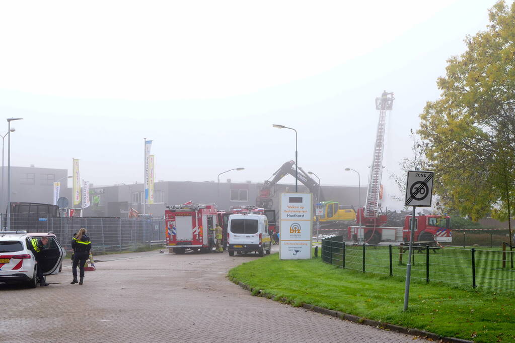 Nablussen en controle Brand Woerden