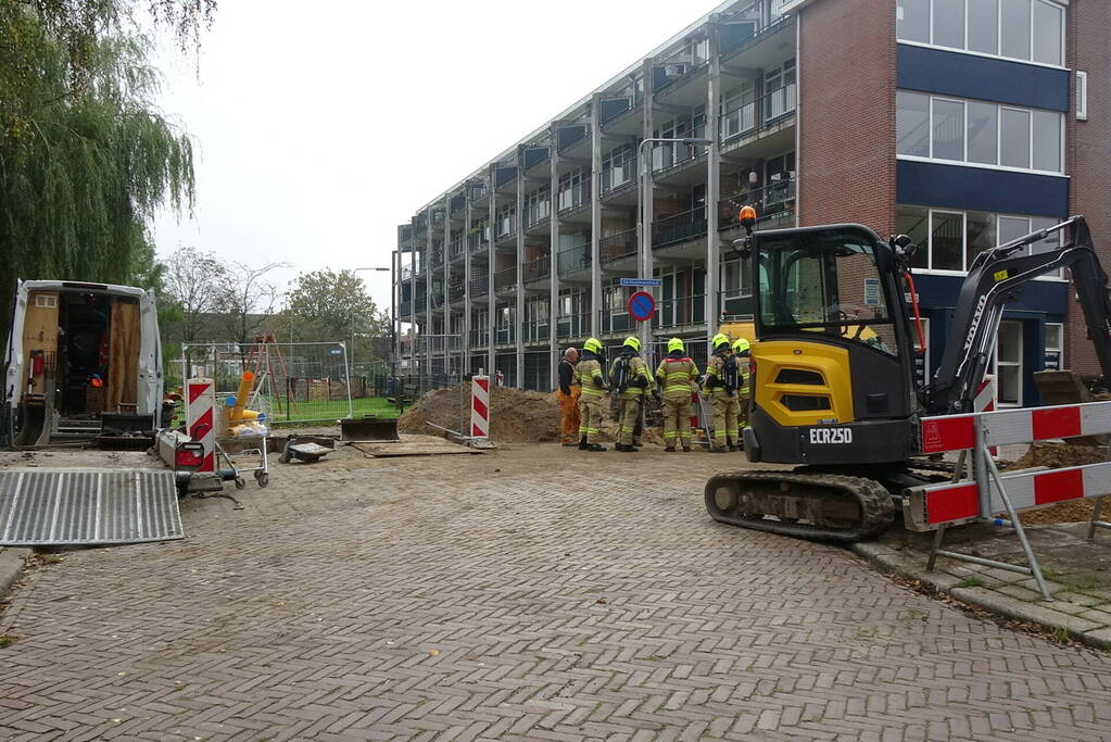 Gaslekkage door graafwerkzaamheden