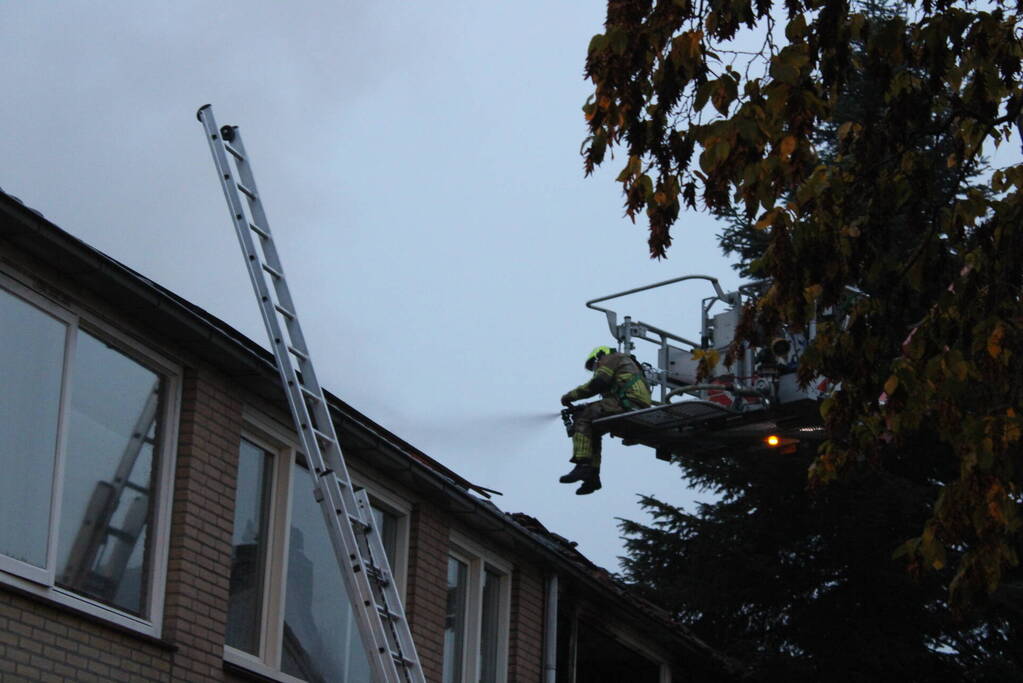 Uitslaande brand in woning