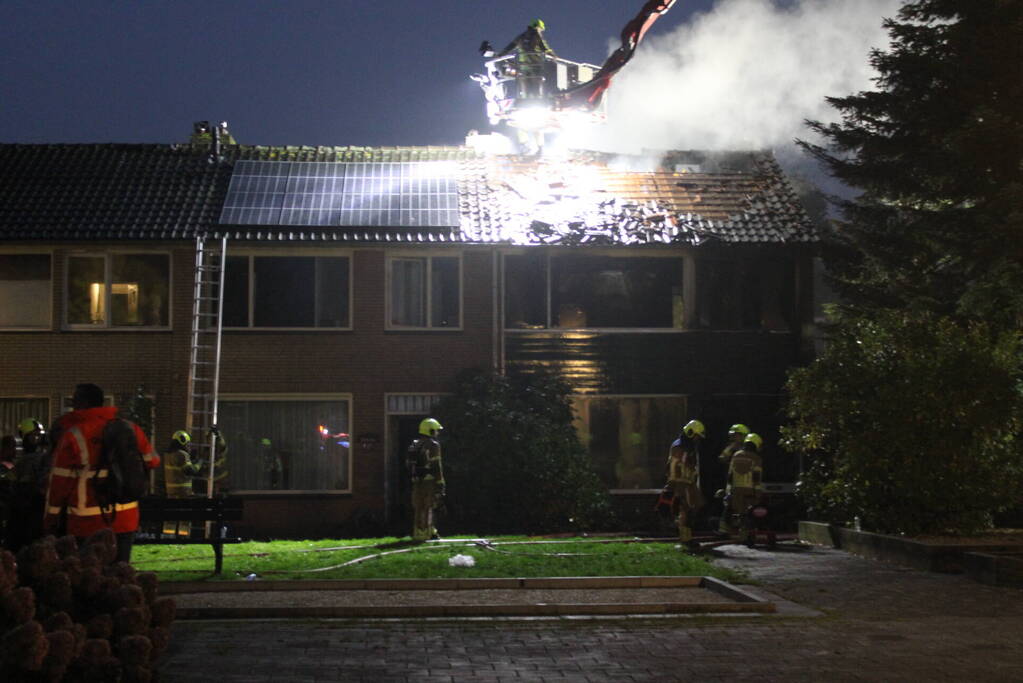 Uitslaande brand in woning