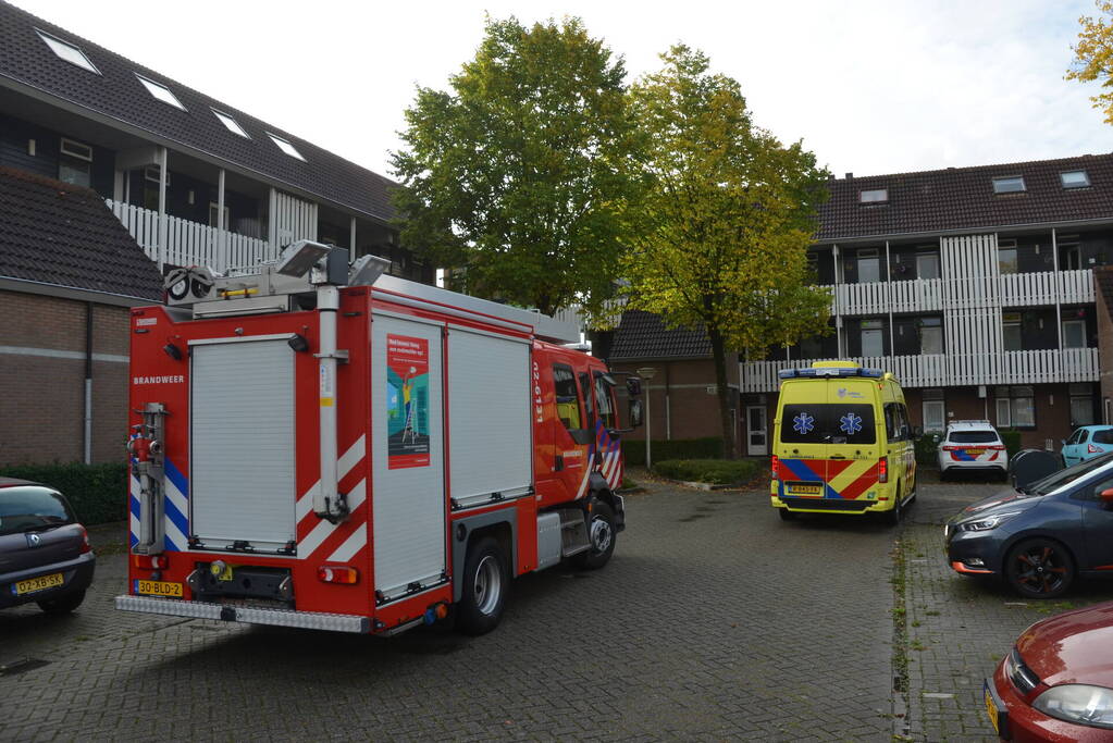 Brandweer en ambulance ingezet voor gaslekkage