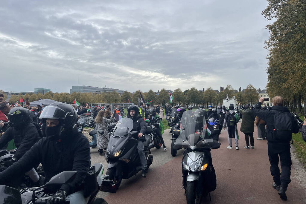 Grote opkomst pro-palestina demonstratie op het Malieveld