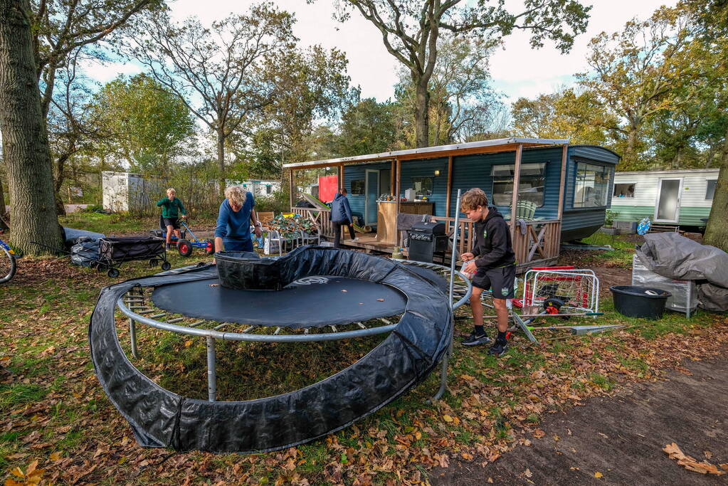 Kampeerseizoen afgelopen op camping bakkum