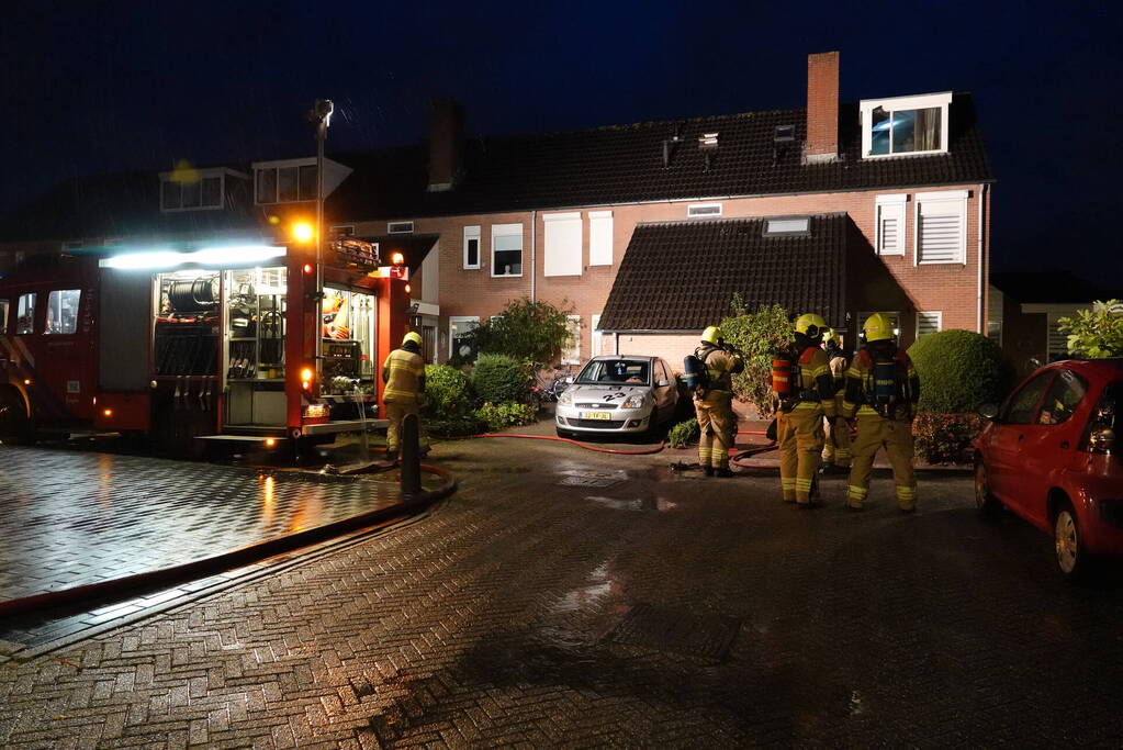 Veel schade door brand op zolder