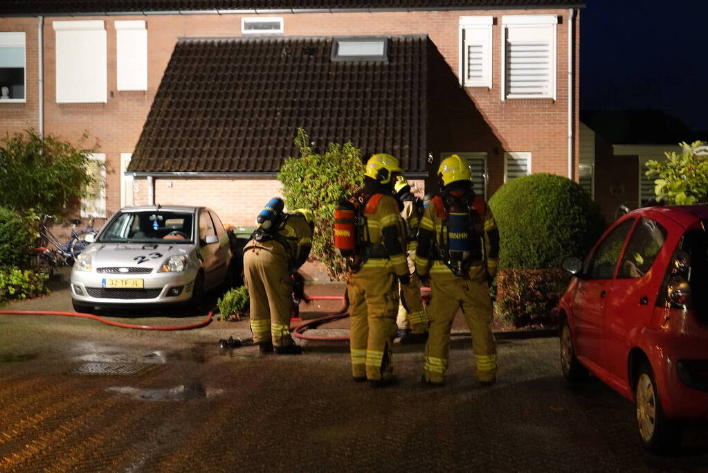 Veel schade door brand op zolder